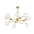 billige Sputnikdesign-90 cm firkantet design lysekrone metal industrielle malede finish moderne nordisk stil 220-240v