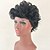 billige Åben paryk af menneskehår-Menneskehårblanding Paryk Kort Naturligt, bølget hår Pixie Frisure Frisure i lag Korte frisurer 2020 Med bangs / pandehår Bær Naturligt, bølget hår Side Del Afro-amerikansk paryk Maskinproduceret Dame