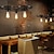 billige Klyngedesign-1-lys 56 cm hengelys hjuldesign lysekrone metallklynge malt finish vintage stil restaurant barlys 110-120v