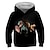 preiswerte 3d Hoodies&amp;Sweatshirts des Jungen-Kinder Baby Jungen Kapuzenpullover Pullover Langarm Dinosaurier 3D-Druck Grafik Einfarbig Unisex Blau Gelb Armeegrün Kinder Oberteile Aktiv Street Schick 3-12 Jahre