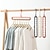voordelige Haken &amp; bevestiging-2 stks kleding kleerhanger organisator multi-poort ondersteuning droogrekken plastic sjaal cabide opbergrek hangers