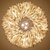 cheap Ring &amp; Round Design-50 cm Pendant Lantern Design Pendant Light LED Feather Light Romantic Ring Metal Modern 220-240V