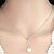 cheap Necklaces &amp; pendants-Pendant Necklace Pearl Pearl Imitation Pearl Silver Women&#039;s Fashion Ladies Basic Lariat Leaf Necklace For Wedding Gift Casual
