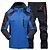 cheap Men&#039;s Tracksuit &amp; Hoodie-Men&#039;s Hiking Jacket with Pants Winter Outdoor Thermal Warm Waterproof Windproof Quick Dry Jacket Pants Trousers Clothing Suit Full Zip Skiing Camping Hunting Green / Black Red+Black / 2pcs