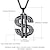 preiswerte Halsketten &amp; Anhänger-1 Stück Anhänger Halskette For Herren Kubikzirkonia Geschenk Täglich Edelstahl Franco-Kette Dollar