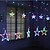 tanie Dekoracje bożonarodzeniowe-światła migające diody sznurkowe sopelowe lampki choinkowe świąteczne świąteczne dekoracje ślubne lampki gwiazdowe pięcioramienne lampki gwiazdkowe
