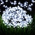 Χαμηλού Κόστους LED Φωτολωρίδες-υπαίθρια ηλιακή λυχνία LED ηλιακό φως κήπου 5m άνθη κερασιάς φώτα χορδής 20 leds 1set βραχίονα στερέωσης ζεστό λευκό rgb λευκό μπλε αδιάβροχο ηλιακό φως νύχτας χαριτωμένο ηλιακό τροφοδοτείται 1 σετ