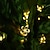 abordables Guirlandes Lumineuses LED-guirlande solaire extérieure led lumière de jardin solaire 5m guirlandes de fleurs de cerisier 20 leds 1set support de montage blanc chaud rgb blanc bleu étanche veilleuse extérieure solaire mignon
