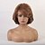 cheap Human Hair Capless Wigs-Human Hair Blend Wig Medium Length Curly Natural Straight Layered Haircut Asymmetrical Side Part With Bangs Blonde Cool Fashion Comfortable Capless Women&#039;s All Medium Auburn#30 12 inch