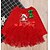 preiswerte Kleider mit Tierprints-Kinder Mädchen Weihnachten Kleid Rote