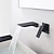 olcso Fali tartó-fürdőszobai mosogató csaptelep - falra szerelhető / vízesés festett felületek falra szerelhető egyfogantyús két lyukú fürdőcsap
