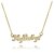 cheap Engraved Necklaces-Personalized Customized Necklace Name Necklace Gift Daily Holiday irregular 1pcs Gold / Laser Engraving