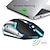 economico Mouse-mouse da gioco wireless hxsj m10 2.4ghz batteria integrata da 2400 dpi batteria ricaricabile retroilluminazione a 7 colori mouse comfort gamer