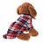 Χαμηλού Κόστους Ρούχα για σκύλους-πουκάμισο σκύλου γεωμετρικές κλασικές ρίγες ελέγξτε ρούχα σκύλου ρούχα για κουτάβι ρούχα για σκύλους κόκκινο πράσινο σκούρο μπλε κοστούμι σκύλου λινό&amp;amp; blend s m l xl