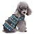 cheap Dog Clothes-Cat Dog Coat Sweater Christmas Winter Dog Clothes Red Blue Costume Spandex Cotton / Linen Blend Plaid / Check Party Cosplay Casual / Daily XXS XS S M L XL
