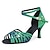 olcso Latin cipők-Női Latin cipő Parti Gyakorlat Szt. Patrik nap Csillogó cipő Magassarkúk Csat Csillogás Kúpsarok Katonai zöld
