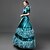 cheap Historical &amp; Vintage Costumes-Gothic Vintage Victorian Medieval 18th Century Dress Party Costume Masquerade Women&#039;s Satin Costume Blue Vintage Cosplay Party Prom Short Sleeve Floor Length Ball Gown Plus Size Customized