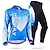 cheap Women&#039;s Clothing Sets-Nuckily Women&#039;s Long Sleeve Cycling Jersey with Tights Summer Black Floral Botanical Bike Clothing Suit Windproof Breathable Anatomic Design Reflective Strips Back Pocket Sports Polyester Lycra Floral