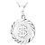 billiga Halsband och hängen-1pc Pendant Necklace For Men&#039;s AAA Cubic Zirconia Gift Daily Stainless Steel franco chain Dollars