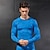 cheap Men&#039;s Active Tees &amp; Tanks-Men&#039;s Compression Shirt Running Shirt Long Sleeve Tee Tshirt Athletic Spandex Quick Dry Breathability Lightweight Fitness Gym Workout Running Sportswear Activewear Snakeskin White Red Blue