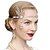 cheap Historical &amp; Vintage Costumes-The Great Gatsby 1920s Vintage The Great Gatsby Gloves Flapper Headband Women&#039;s Costume Necklace Earrings Golden / White / Black Vintage Cosplay Festival / 1 Pair of Earrings / Headwear
