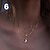 preiswerte Trendiger Schmuck-1 Stück Halskette Charm Halskette For Damen Aleación Stern