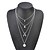 cheap Necklaces &amp; pendants-1PC Chain Necklace Layered Necklace For Women&#039;s Party / Evening Holiday Alloy Layered Moon Crescent Moon double horn