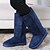 cheap Women&#039;s Boots-Women&#039;s Boots Snow Boots Daily Solid Colored Mid Calf Boots Flat Heel Round Toe Suede Zipper Camel Black Blue