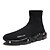 cheap Men&#039;s Athletic Shoes-Men&#039;s Trainers Athletic Shoes Fashion Boots Casual Daily Running Shoes Tissage Volant Breathable Booties / Ankle Boots Black / White Black Rainbow Slogan Fall Spring