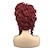 billige Kostumeparykker-syntetisk paryk queen marie antoinette krøllet vintage viktoriansk midterdel paryk mellemlang rød syntetisk hår 8 tommer damefest syntetisk rød