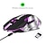 economico Mouse-mouse da gioco wireless hxsj m10 2.4ghz batteria integrata da 2400 dpi batteria ricaricabile retroilluminazione a 7 colori mouse comfort gamer