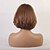 cheap Human Hair Capless Wigs-Human Hair Blend Wig Medium Length Curly Natural Straight Layered Haircut Asymmetrical Side Part With Bangs Blonde Cool Fashion Comfortable Capless Women&#039;s All Medium Auburn#30 12 inch