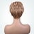 cheap Human Hair Capless Wigs-Human Hair Blend Wig Short Straight Pixie Cut Short Hairstyles 2020 Straight Short Blonde Black Brown Dark Roots Side Part With Bangs Women&#039;s Medium Auburn / Bleach Blonde Beige Blonde / Bleached