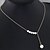 cheap Necklaces &amp; pendants-Pendant Necklace Pearl Pearl Imitation Pearl Silver Women&#039;s Fashion Ladies Basic Lariat Leaf Necklace For Wedding Gift Casual