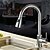 ieftine Baterie Pull Out-Robinet Bucătărie - Singur mâner o gaura Galvanizat Tragere / Tragere în jos / Arc înalt / înalt În Picioare Contemporan Kitchen Taps
