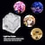 cheap Décor &amp; Night Lights-0.2m Smart Lights 1 LEDs Dip Led 1 set Warm White Cold White Red Decorative LED Ice Cubes Batteries Powered