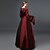 Χαμηλού Κόστους Ιστορικές &amp; Vintage Στολές-Queen Victoria Γοτθική Λολίτα Victorian Φορέματα Γυναικεία Κοριτσίστικα Σατέν Βαμβάκι Πάρτι Χοροεσπερίδα Ιαπωνικά Κοστούμια Cosplay Μεγάλα Μεγέθη Προσαρμοσμένη Κόκκινο Βραδινή τουαλέτα Patchwork