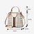 halpa Käsi- ja ostoslaukut-Women&#039;s PU Top Handle Bag Lattice Black / Brown / Red