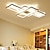 Недорогие Потолочные светильники с диммером-105 см светодиодный потолочный светильник с 3 лампами, алюминиевый геометрический узор, линейный светильник для скрытого монтажа, современный стиль, окрашенная отделка, регулируемая яркость,