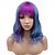 cheap Synthetic Trendy Wigs-Pink Wig Technoblade Cosplay Synthetic Wig Wavy Body With Bangs Wig Short Light Blonde Dark Brown Lake Blue T-Green Synthetic Hair 18 inch Women&#039;s wig