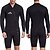 cheap Wetsuits &amp; Diving Suits-SBART Men&#039;s Shorty Wetsuit 3mm SCR Neoprene Diving Suit Thermal Warm UV Sun Protection Quick Dry High Elasticity Long Sleeve Front Zip - Swimming Diving Surfing Scuba Solid Color