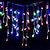 abordables Enchufe eléctrico-Elegante Recepción de Boda Fiesta Luces de Cuerda LED Icicle - 3M x 1M 120 LEDs Impermeables para Exterior con 8 Modos Garland para Patio Jardín y Decoración de Ventanas