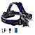 cheap Outdoor Lights-LED Light Headlamps Headlight Waterproof 2000 lm LED Emitters 4 Mode with Batteries and Chargers Waterproof Lightweight Camping / Hiking Hunting Fishing UK AU EU USA Blue