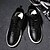 저렴한 남성용 스니커즈-남성용 운동화 편안한 신발 캐쥬얼 일상 PU 미끄럼 방지 화이트 블랙 가을