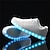 Χαμηλού Κόστους Ανδρικά Sneakers-Ανδρικά Αθλητικά Παπούτσια LED Παπούτσια παπούτσια Αθλητικό Καθημερινό ΕΞΩΤΕΡΙΚΟΥ ΧΩΡΟΥ Καθημερινά Συνθετικά Δαντέλα μέχρι πάνω Μαύρο Λευκό Ασημί Καλοκαίρι Άνοιξη