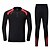 cheap Women&#039;s Running Jackets-Men&#039;s Tracksuit Sweatsuit Casual Long Sleeve Windproof Breathable Football / Soccer Running Training Sportswear Stripes Plus Size Red Blue Green 7inch Short Zipper Activewear High Elasticity