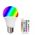 abordables Bombillas LED inteligentes-1 unidad de bombilla LED inteligente con cambio de color rgbw e27 e26 3w lámpara de globo regulable a50 con controlador para iluminación de ambiente de fiesta en bar en casa 85-265v