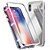お買い得  iPhone用ケース-Single-sided Magnetic Phone Case For Apple iPhone 6 / iPhone XS Max Transparent Back Cover Transparent Hard Tempered Glass for iPhone 6 / iPhone 6 Plus / iPhone 6s