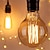 cheap Incandescent Bulbs-4pcs 40W E26 E27 G80 Vintage Edison Light Bulb Antique Incandescent Bulbs Dimmable Warm White 2300k 220-240V RoHS CE Certified