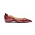 cheap Women&#039;s Flats-Women&#039;s Flats Animal Print Flat Heel Pointed Toe Patent Leather Spring &amp;  Fall Red / Orange / Green